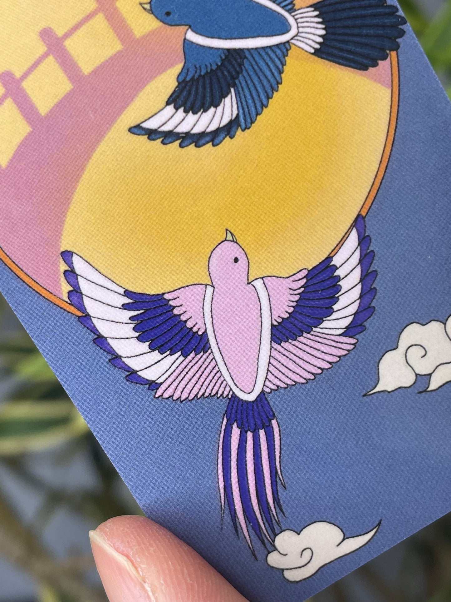 Magpies BookMark for Good Fortune, Luck, Love
