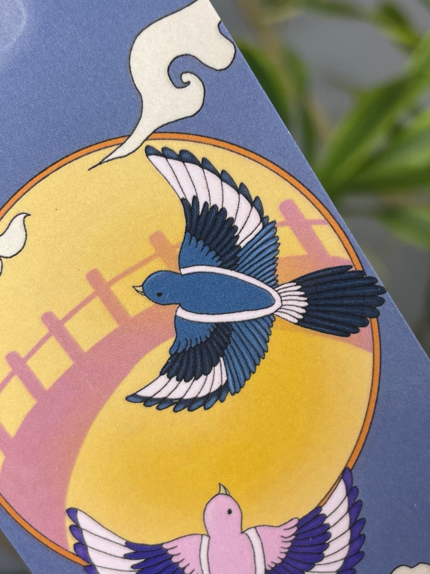 Magpies BookMark for Good Fortune, Luck, Love