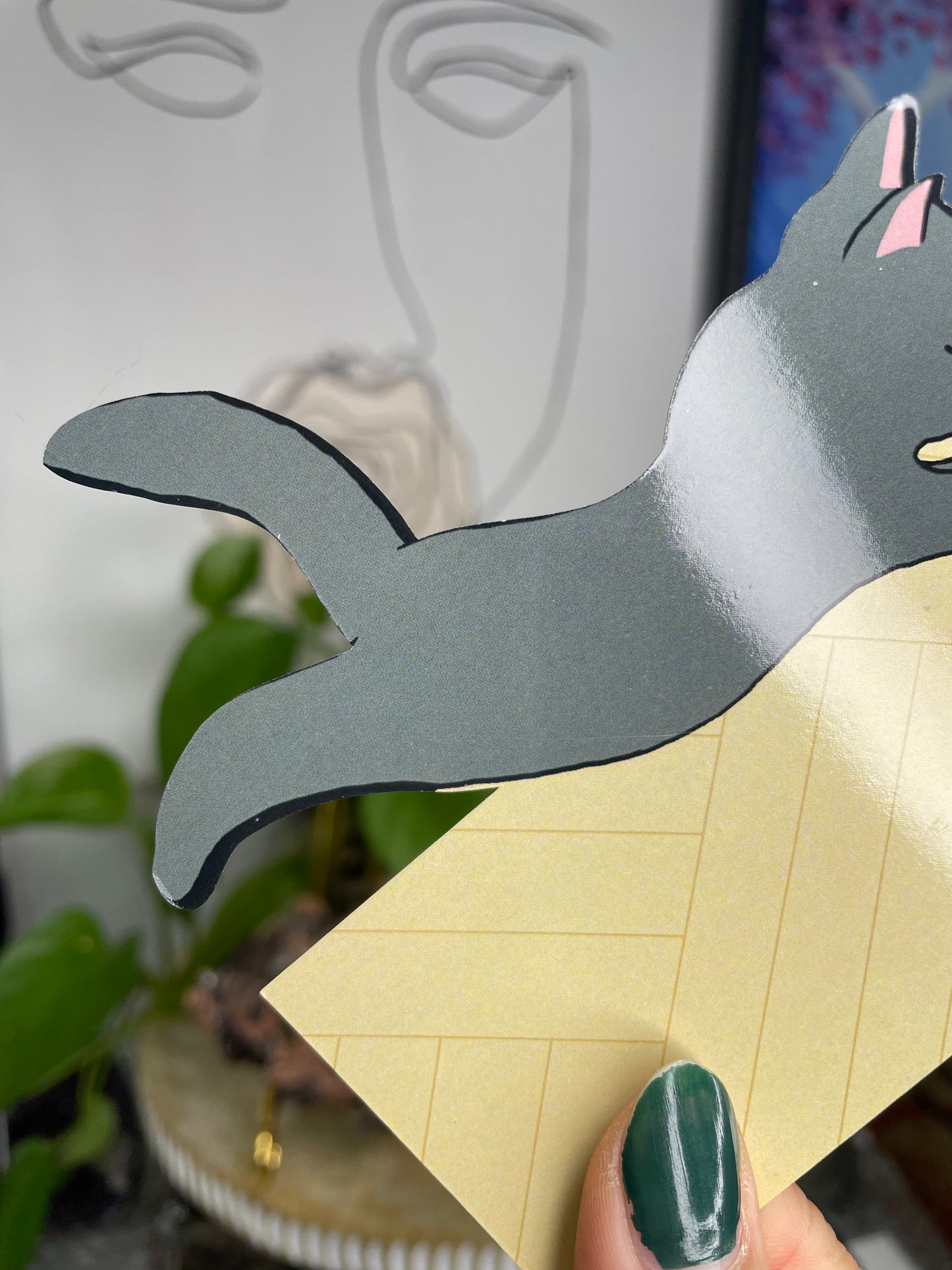 Cute Imperfect Kitty Bookmark