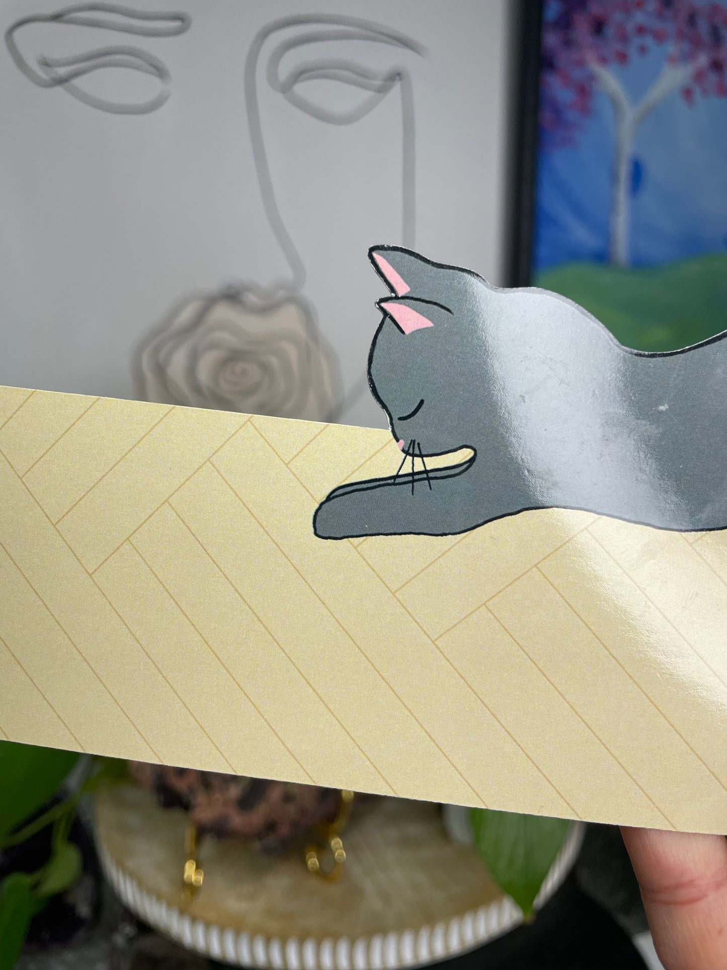 Cute Imperfect Kitty Bookmark