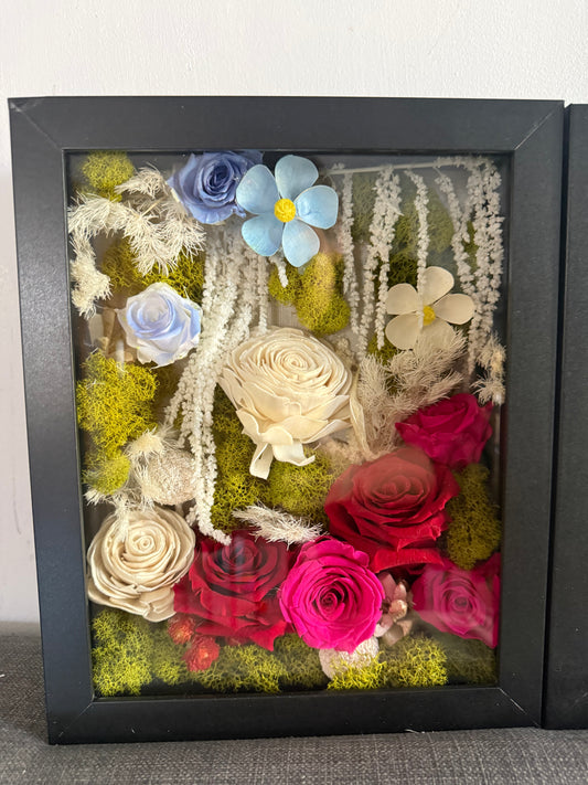 Original Shadow Box Floral Arrangement
