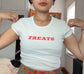 Cute "TREATS" Crop Shirt