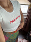 Cute "TREATS" Crop Shirt